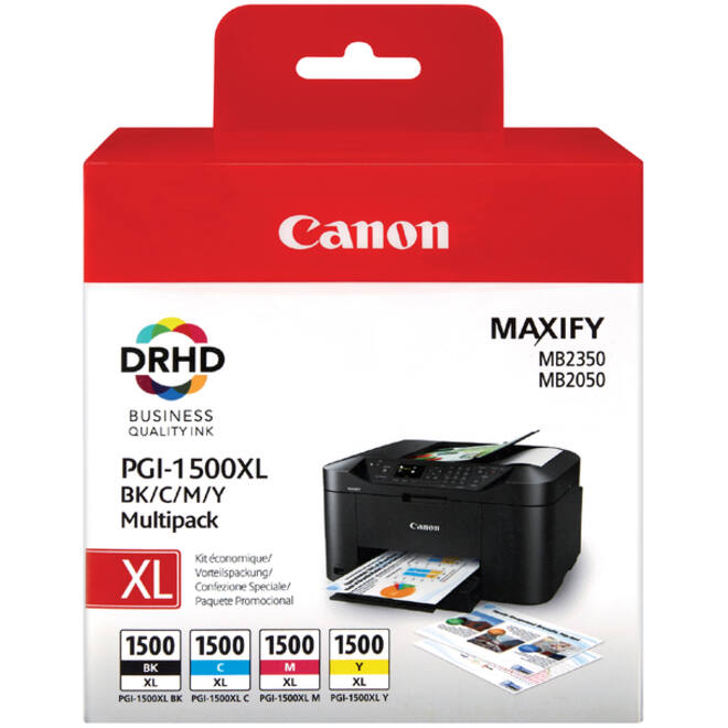 Inktcartridge Canon PGI-1500XL zwart + kleur