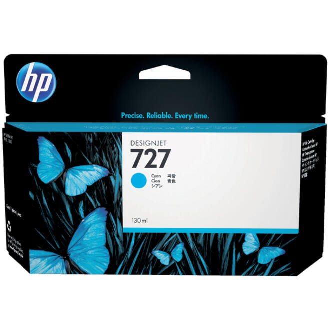 Inktcartridge HP B3P19A 727 blauw