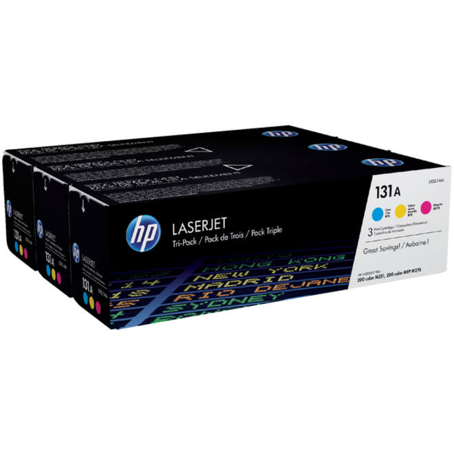 Tonercartridge HP U0SL1AM 131A 3 kleuren