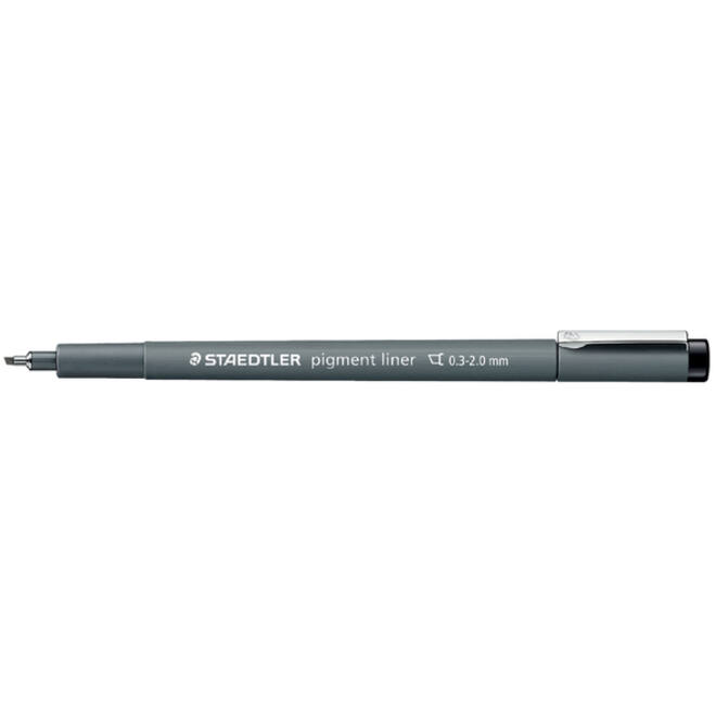 Fineliner Staedtler Pigment 308 zwart 0.3-2.0mm
