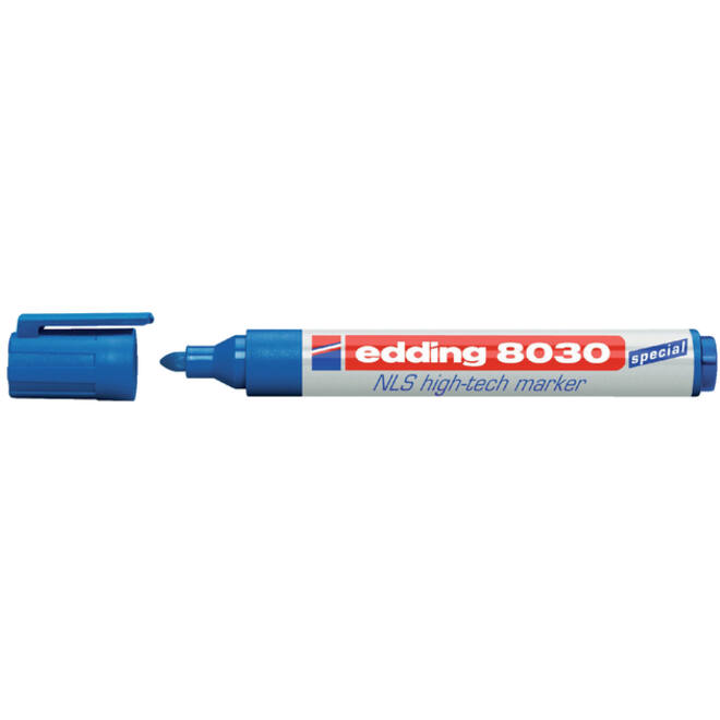 Viltstift edding 8030 NLS high-tech 1.5-3mm blauw