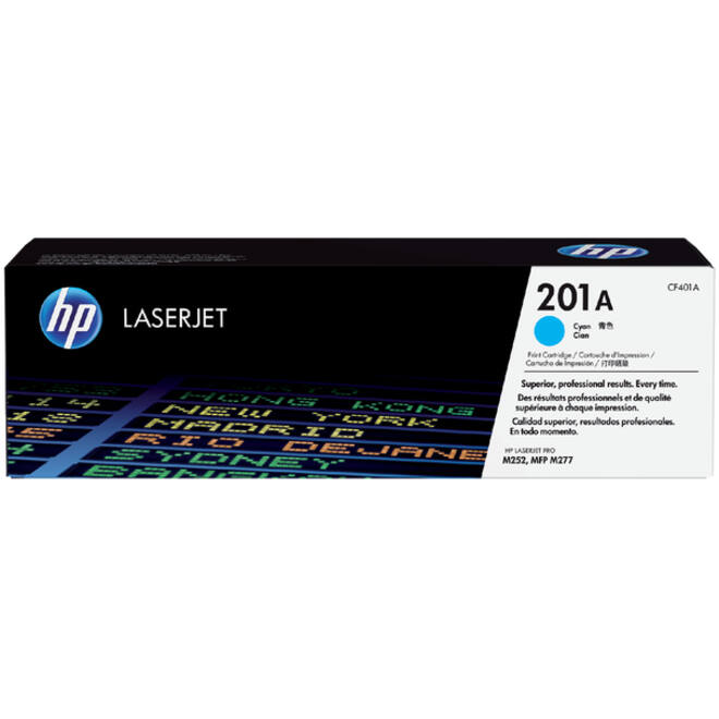 Tonercartridge HP CF401A 201A blauw