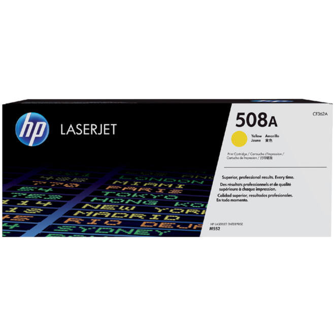 Tonercartridge HP CF362A 508A geel