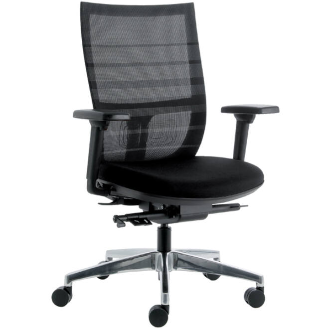 Bureaustoel Euroseats Curve Deluxe zwart