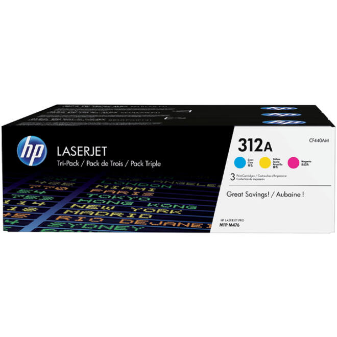Tonercartridge HP CF440AM 312A 3 kleuren