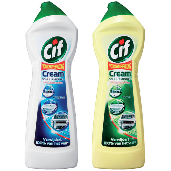 Schuurmiddel Cif citroen 750ml