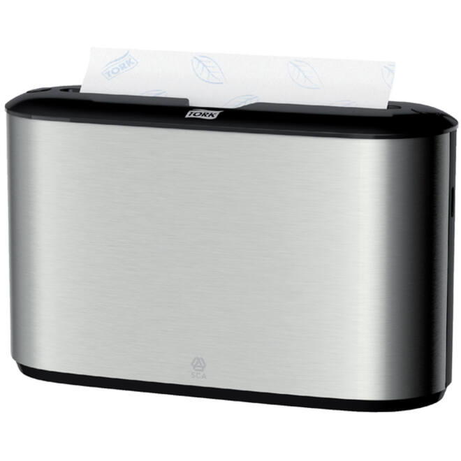 Handdoekdispenser Tork Express Image lijn Countertop Multifold H2 rvs 460005