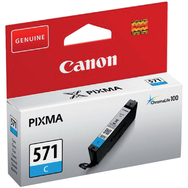 Inktcartridge Canon CLI-571 blauw
