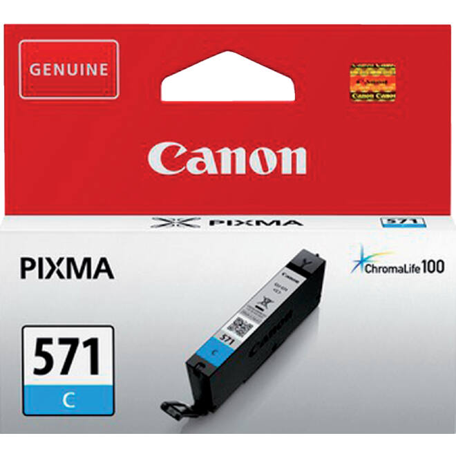 Inktcartridge Canon CLI-571 blauw