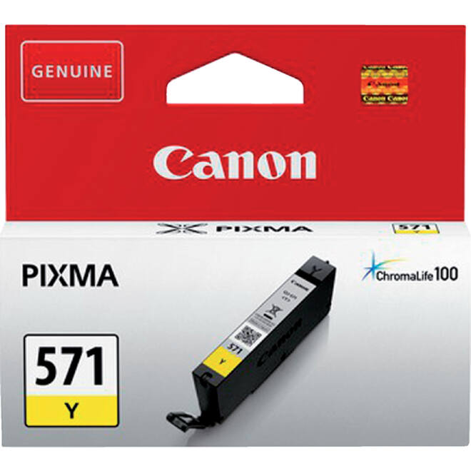 Inktcartridge Canon CLI-571 geel