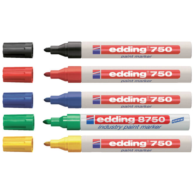 Viltstift edding 750 lakmarker rond 2-4mm zwart