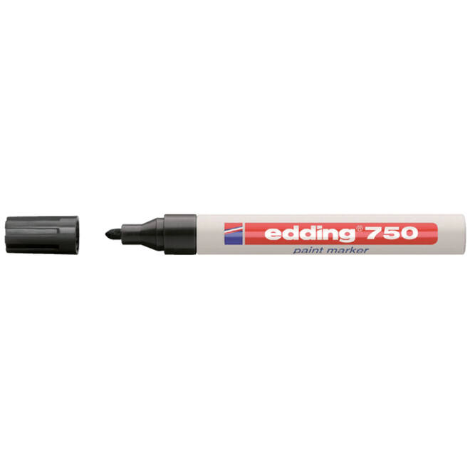 Viltstift edding 750 lakmarker rond 2-4mm zwart