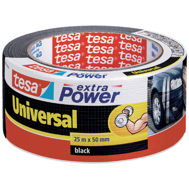 Duct tape tesa® extra Power Universal 25mx50mm zwart