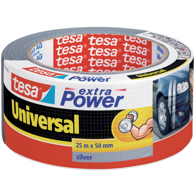 Duct tape tesa® extra Power Universal 25mx50mm grijs
