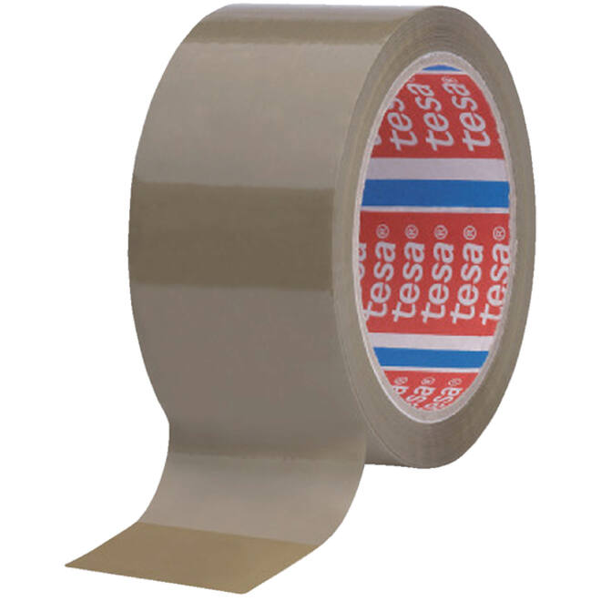 Verpakkingstape Tesa 4089 50mmx66m bruin PP