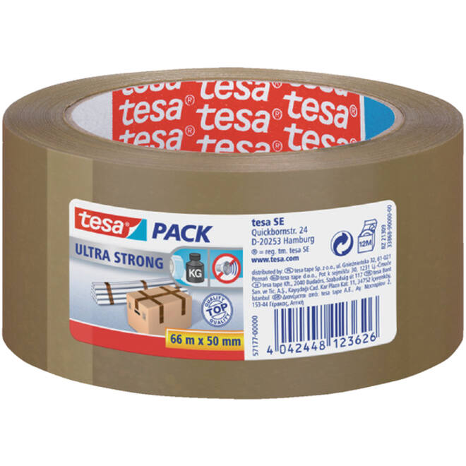 Verpakkingstape tesapack® Ultra Strong 66mx50mm bruin