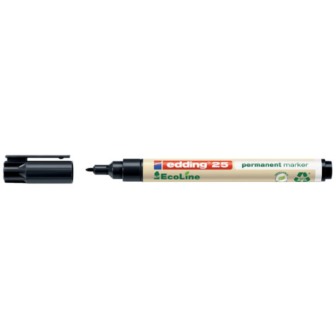 Viltstift edding 25 Ecoline rond 1mm zwart