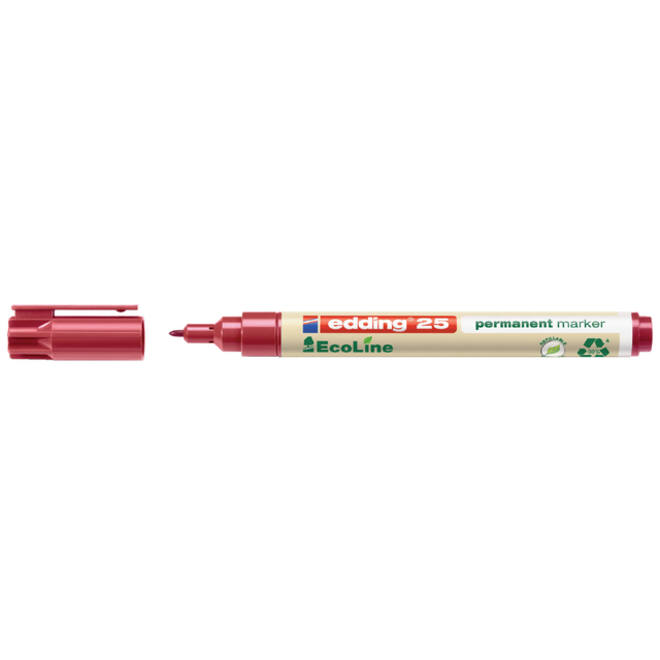 Viltstift edding 25 Ecoline rond 1mm rood