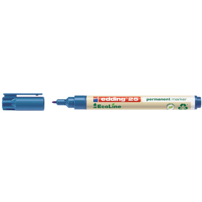 Viltstift edding 25 Ecoline rond 1mm blauw