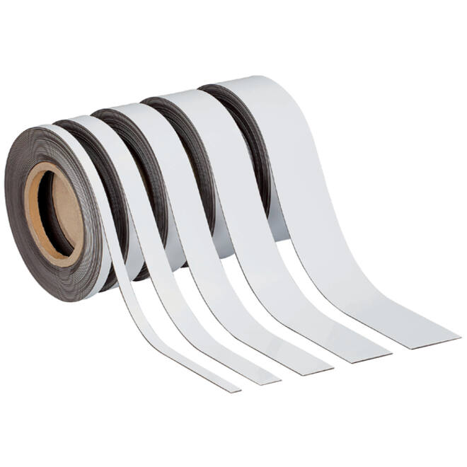 Magneetband MAUL beschrijf- wisbaar 10mx20mmx1mm wit
