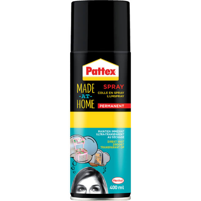 Lijm Pattex hobby spuitbus permanent 400ml