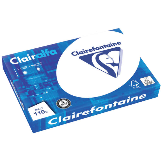 Kopieerpapier Clairefontaine Clairalfa A3 110gr wit 500vel