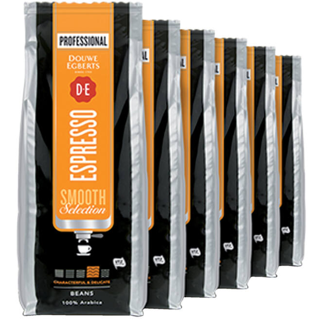 Koffie Douwe Egberts espresso bonen medium smooth 1kg