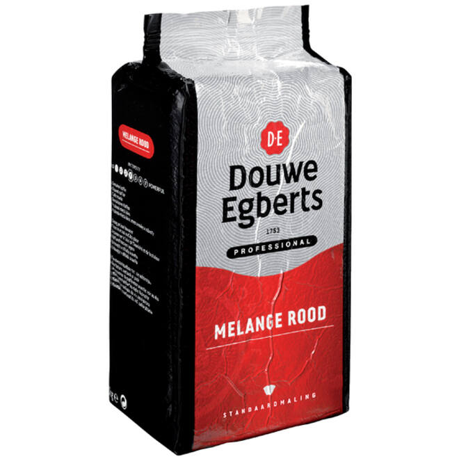Koffie Douwe Egberts standaardmaling Melange Rood 1kg