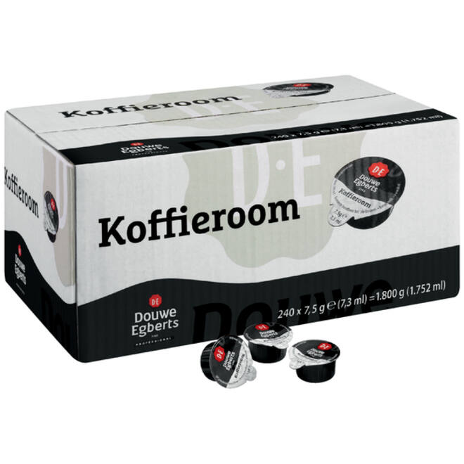 Koffiemelkcups Douwe Egberts halfroom 240x7.5gr
