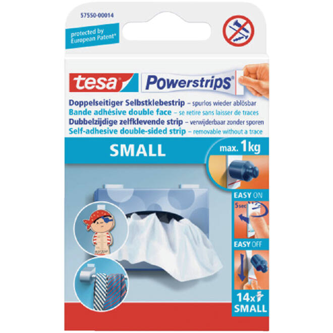 Kleefstrips tesa Powerstrips® SMALL dubbelzijdig 1kg