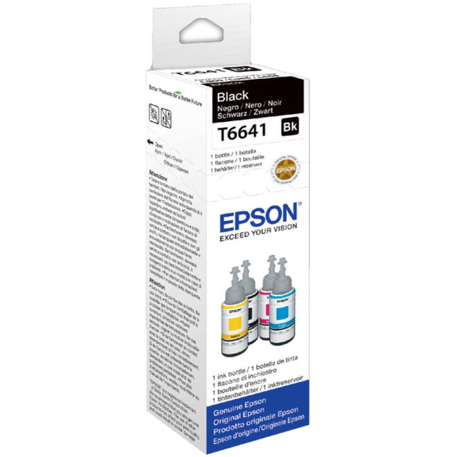 Navulinkt Epson T6641 zwart