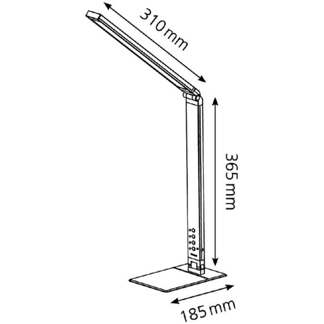 Bureaulamp Hansa ledlamp Magic plus zwart