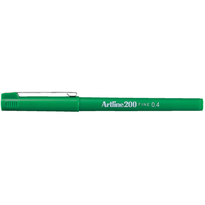 Fineliner Artline 200 rond fijn groen