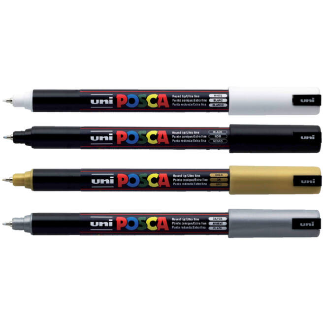 Verfstift Posca PC1MR extra fijn donkeroranje