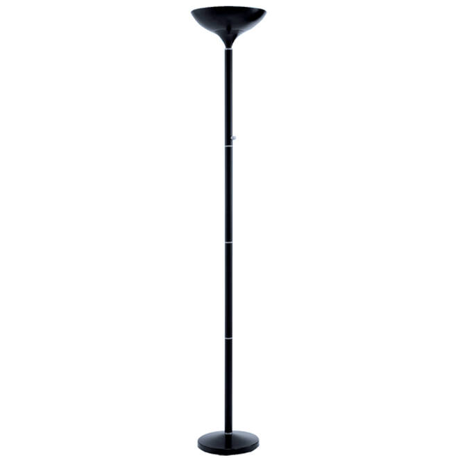Vloerlamp Hansa led First zwart staal