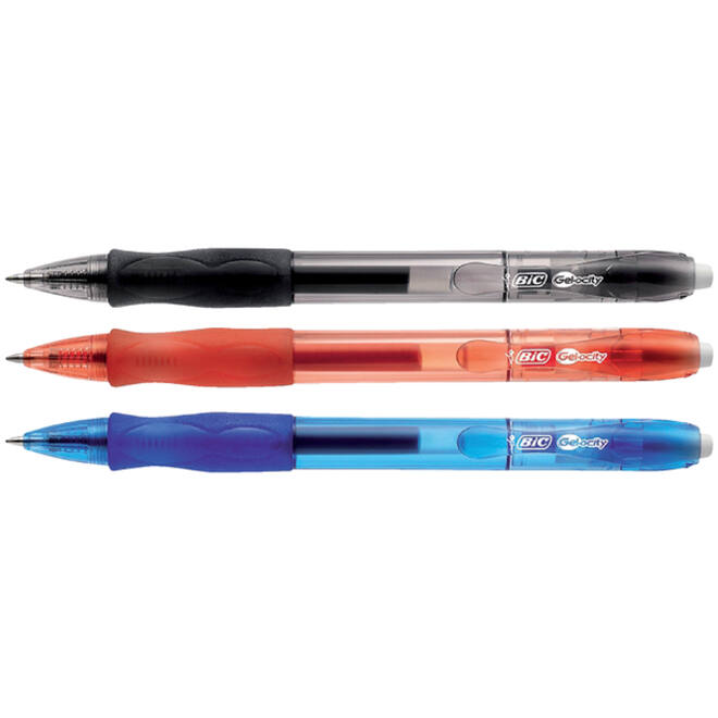 Gelschrijver Bic Gel-ocity medium rood