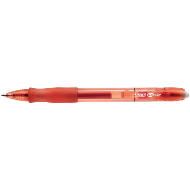 Gelschrijver Bic Gel-ocity medium rood