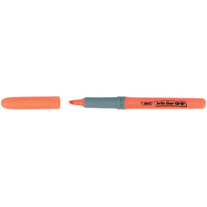Markeerstift Bic brite liner grip oranje