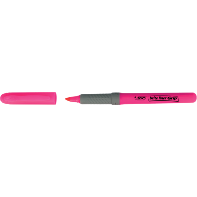 Markeerstift Bic grip assorti etui à 5 stuks