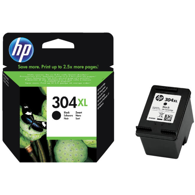 Inktcartridge HP N9K08AE 304XL zwart