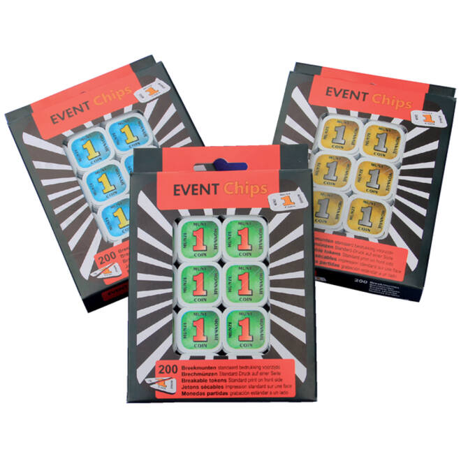 Consumptie breekmunten Combicraft 200st geel