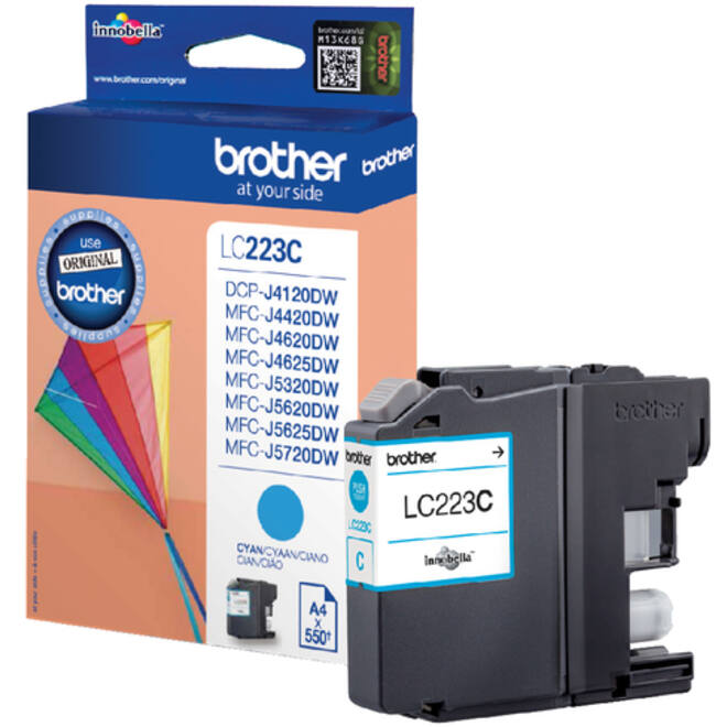 Inktcartridge Brother LC-223C blauw