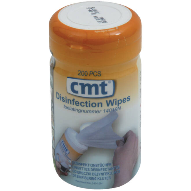 Desinfectiedoekjes CMT pot à 200 stuks