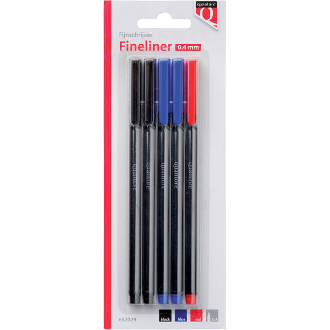 Fineliner Quantore 188 rond 0.4mm assorti