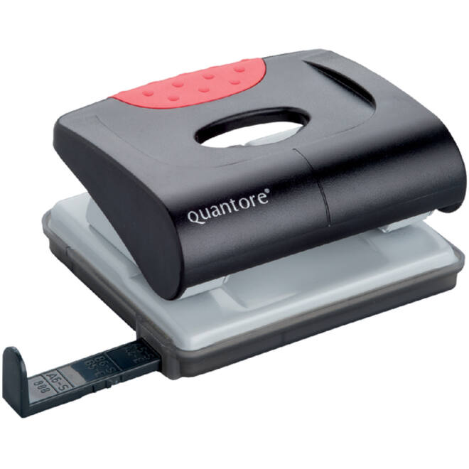 Perforator Quantore basis 2-gaats 20vel zwart