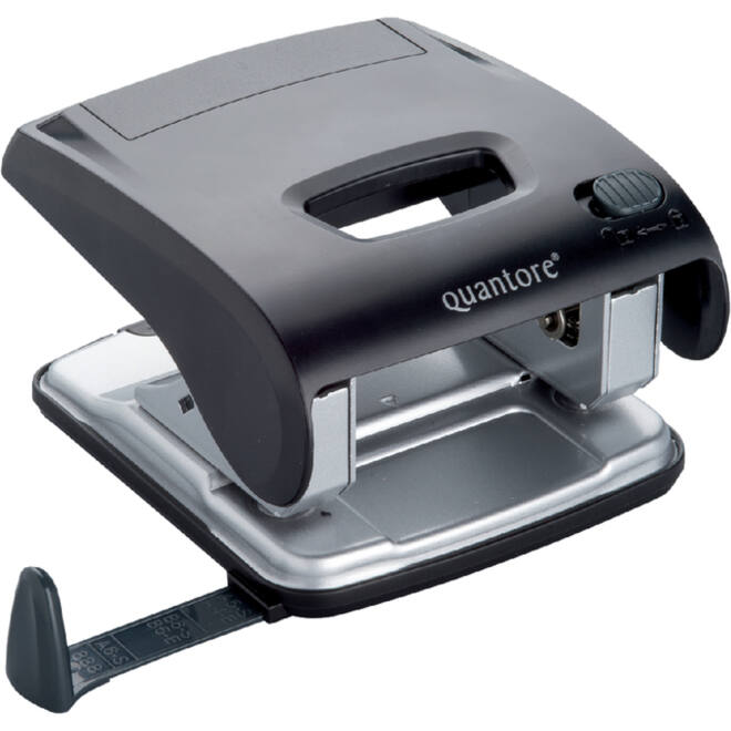 Perforator Quantore luxe 2-gaats 20vel zwart