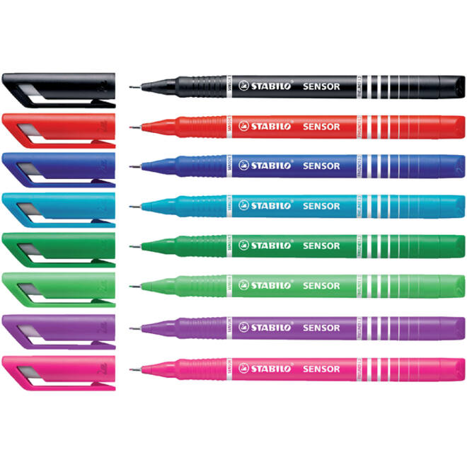 Fineliner STABILO Sensor 189/40 fijn rood