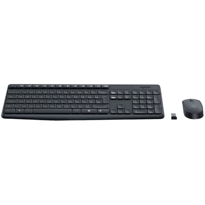 Toetsenbord Logitech MK235 Qwerty +muis zwart