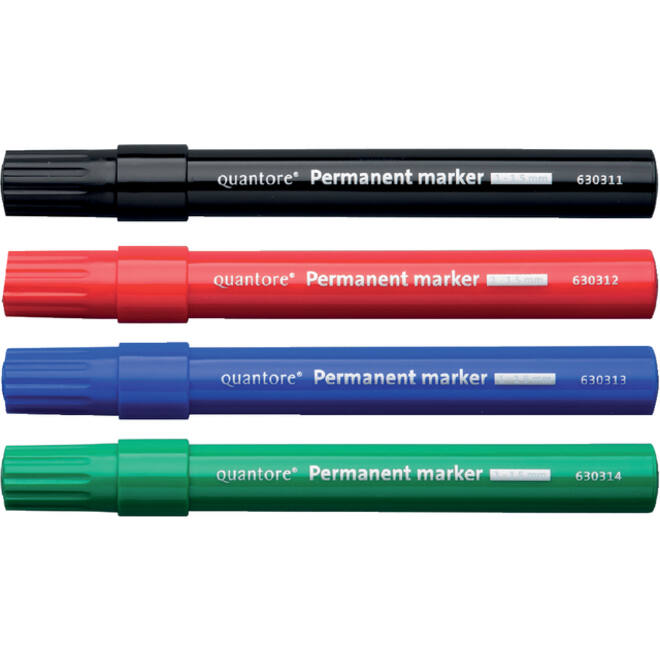 Permanent marker Quantore rond 1-1.5mm zwart