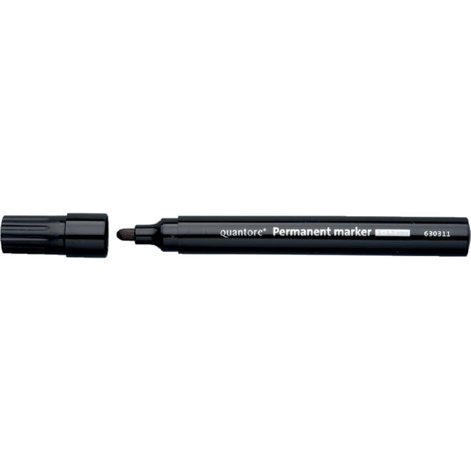 Permanent marker Quantore rond 1-1.5mm zwart